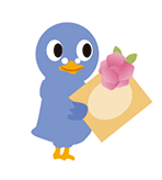 祝電を持ったでんぽっぽくん 祝電を持ったでんぽっぽくん