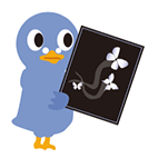 弔電を持ったでんぽっぽくん 弔電を持ったでんぽっぽくん