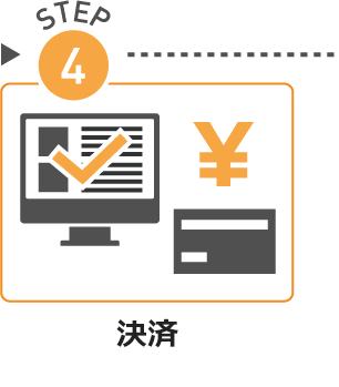 STEP04.決済 STEP04.決済